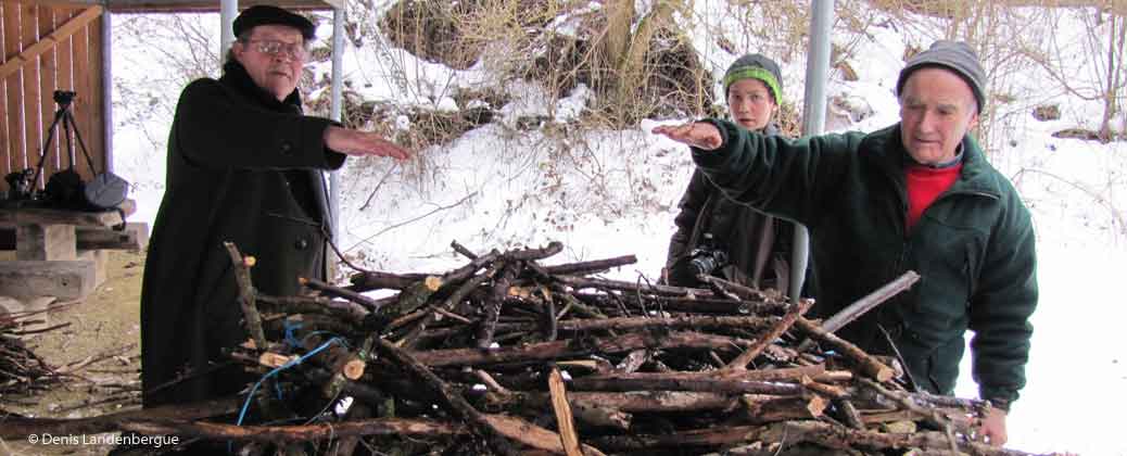 Nest building demonstrated by Roy Dennis and Rolf Wahl