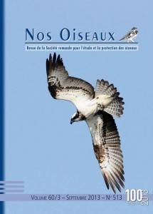 Couverture Nos Oiseaux 60/3 septembre 2013