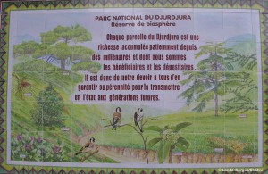 Panneau dans le parc du Djurdjura.