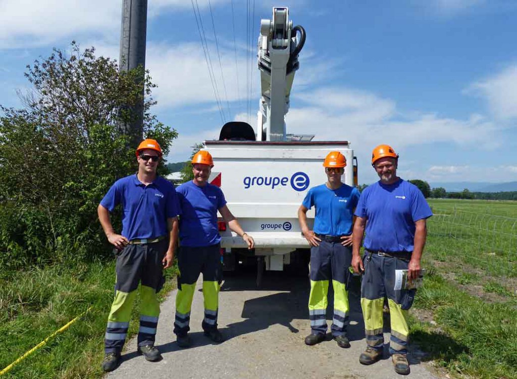 Grand merci à l'équipe du Groupe-E pour son efficacité !